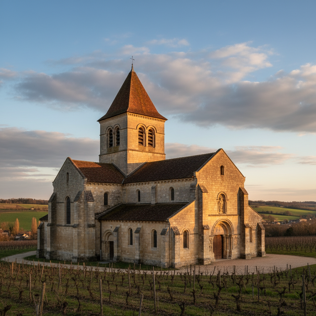 La route des églises d'art roman en Champagne